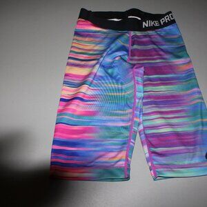 Multi Color Nike Pro Shorts Size Small